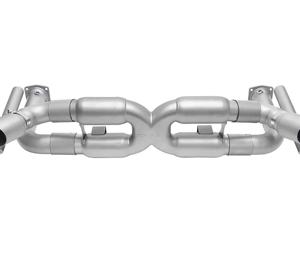 997.1 Porsche Turbo Exhaust System by SOUL performance - Competition X-Pipe