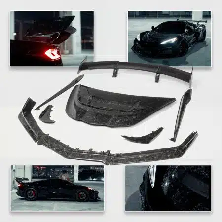 Auto Addict USA Quiet Racing ZR1 ZTK Forged Carbon Fiber Aero Kit for C8 Chevrolet Corvette Z06 and E-Ray