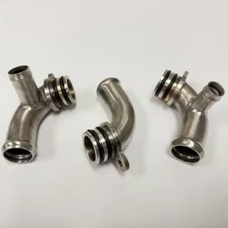 SharkWerks Stainless Coolant Pipes for 997.1 Porsche 911 Turbo / GT2 / GT2 RS [SHAE394]
