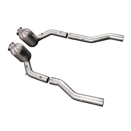 Capristo Heat-Protected Race Downpipes for F169 Ferrari Roma [02FE130030XX-1/02FE130030XX-OBD]