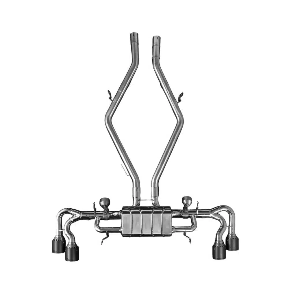 Capristo Giulia Quadrifoglio Exhaust - Top View