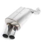 Dinan Free Flow Axle-Back Exhaust with Polished Tips for E39 BMW 540i with Standard Bumper