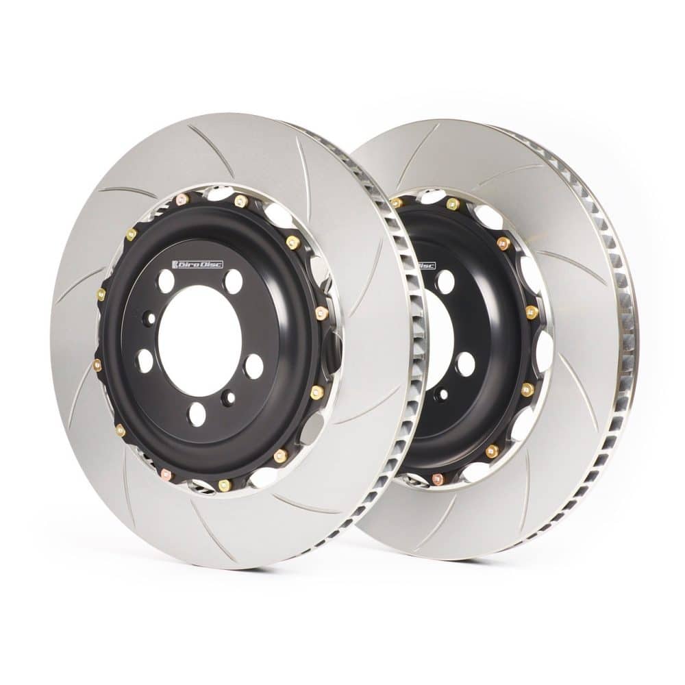 GiroDisc 398mm 2-Piece Front Iron Rotor Conversion for Ferrari 458, 488, F8, F12, and 812