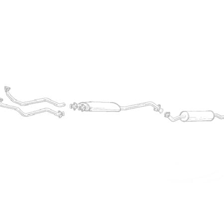 QuickSilver Stainless Steel Exhaust for E21 BMW 323i &