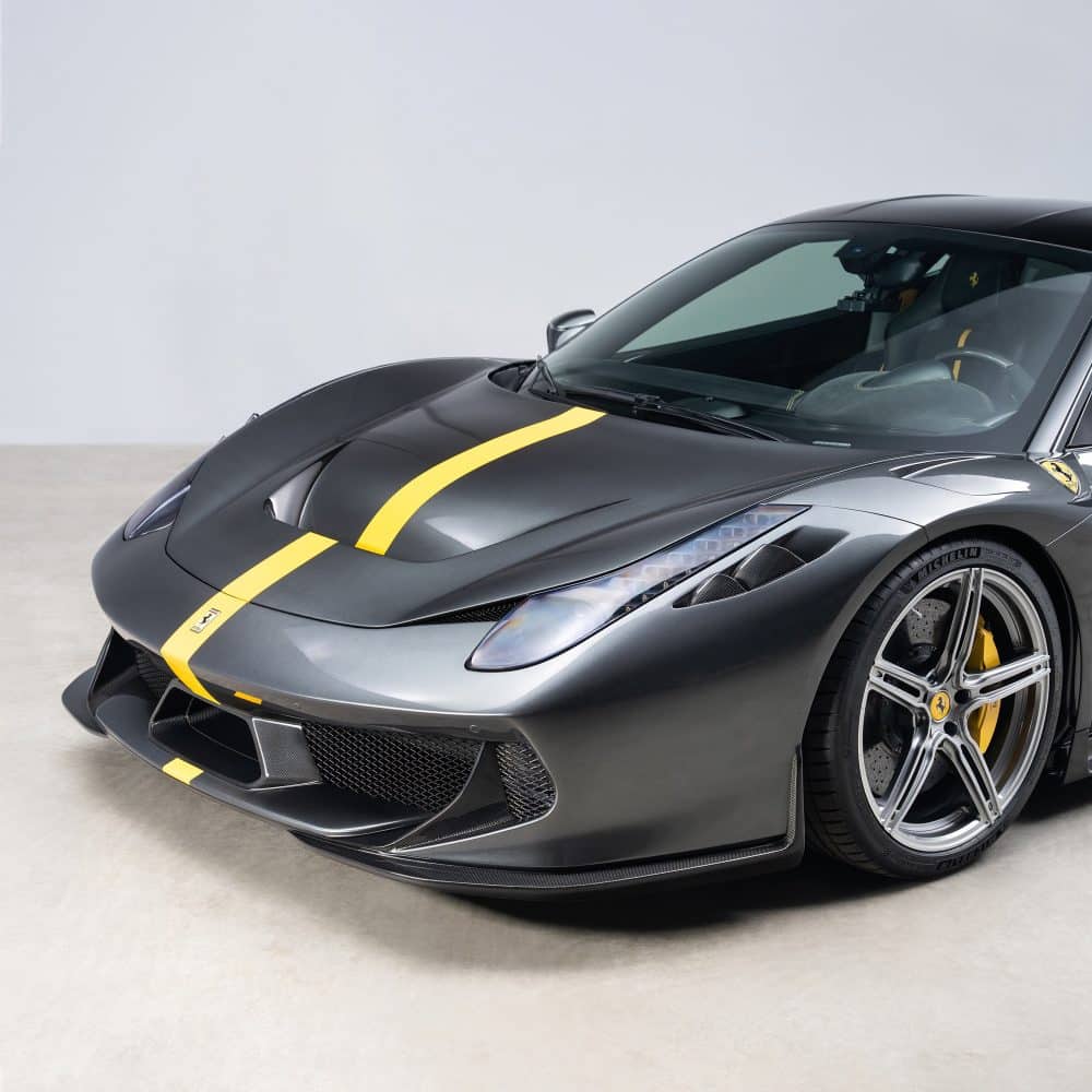 Vorsteiner CTR Glossy Carbon Fiber Front Aero Package for Ferrari 458