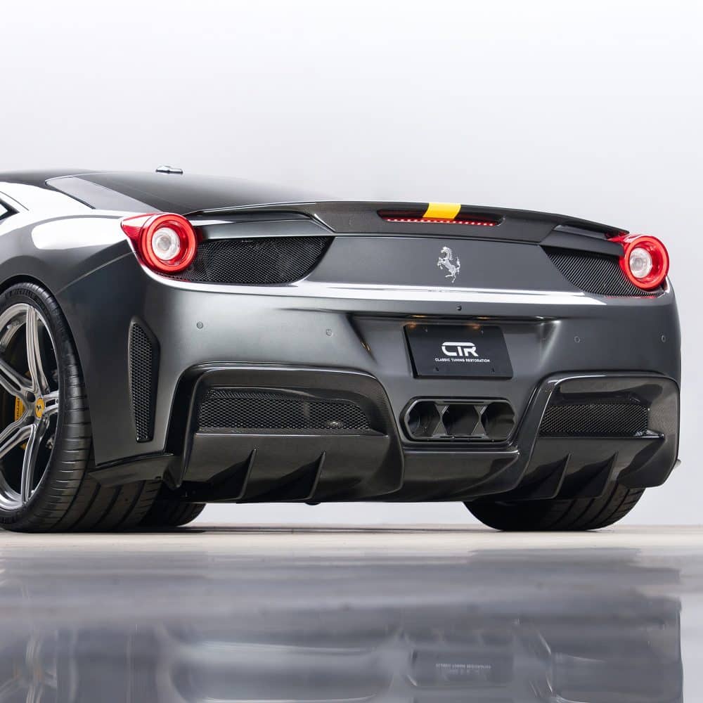 Vorsteiner CTR Glossy Carbon Fiber Rear Aero Package for Ferrari 458