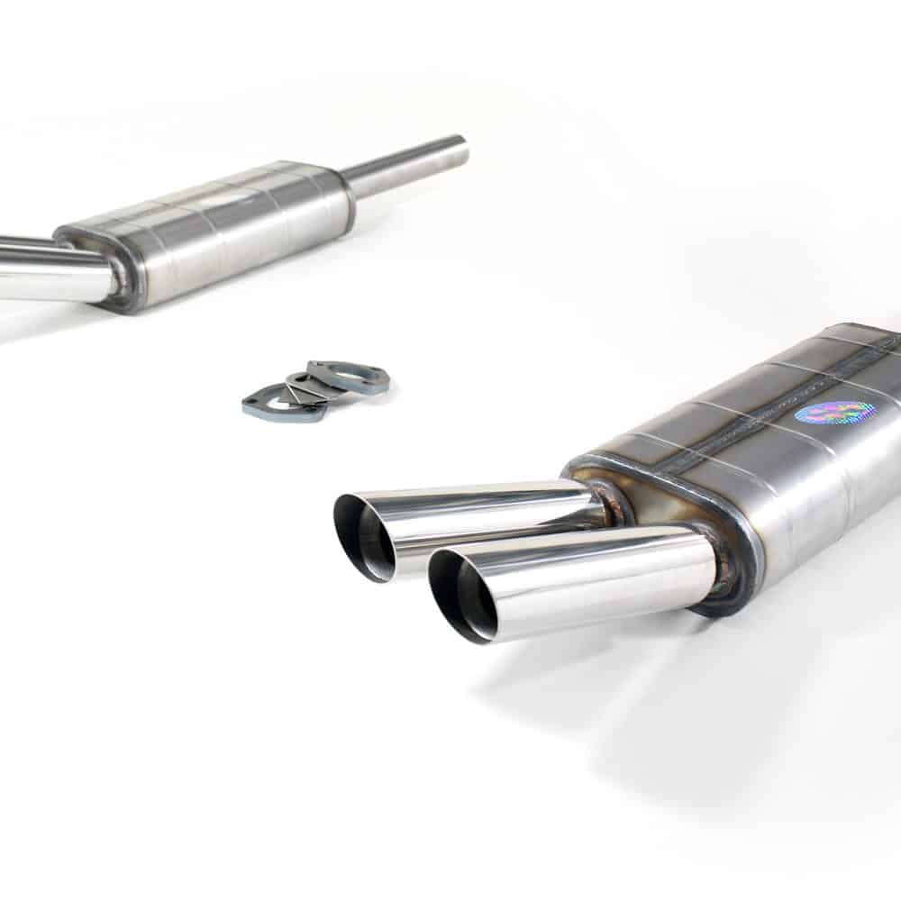 QuickSilver Stainless Steel Exhaust for De on the De Tomaso Mangusta