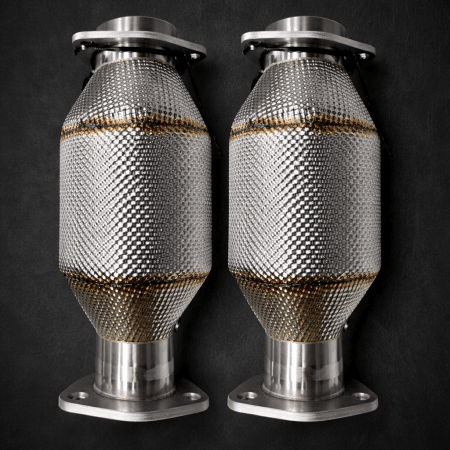 Capristo Secondary Sports Cats w/ Heat Shields for F110 Ferrari Testarossa & 512 TR [02FE059030XX]