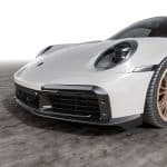 Vorsteiner GW9 Carbon Fiber Aero Front Spoiler with Side Fins for 992 Porsche 911 Turbo S