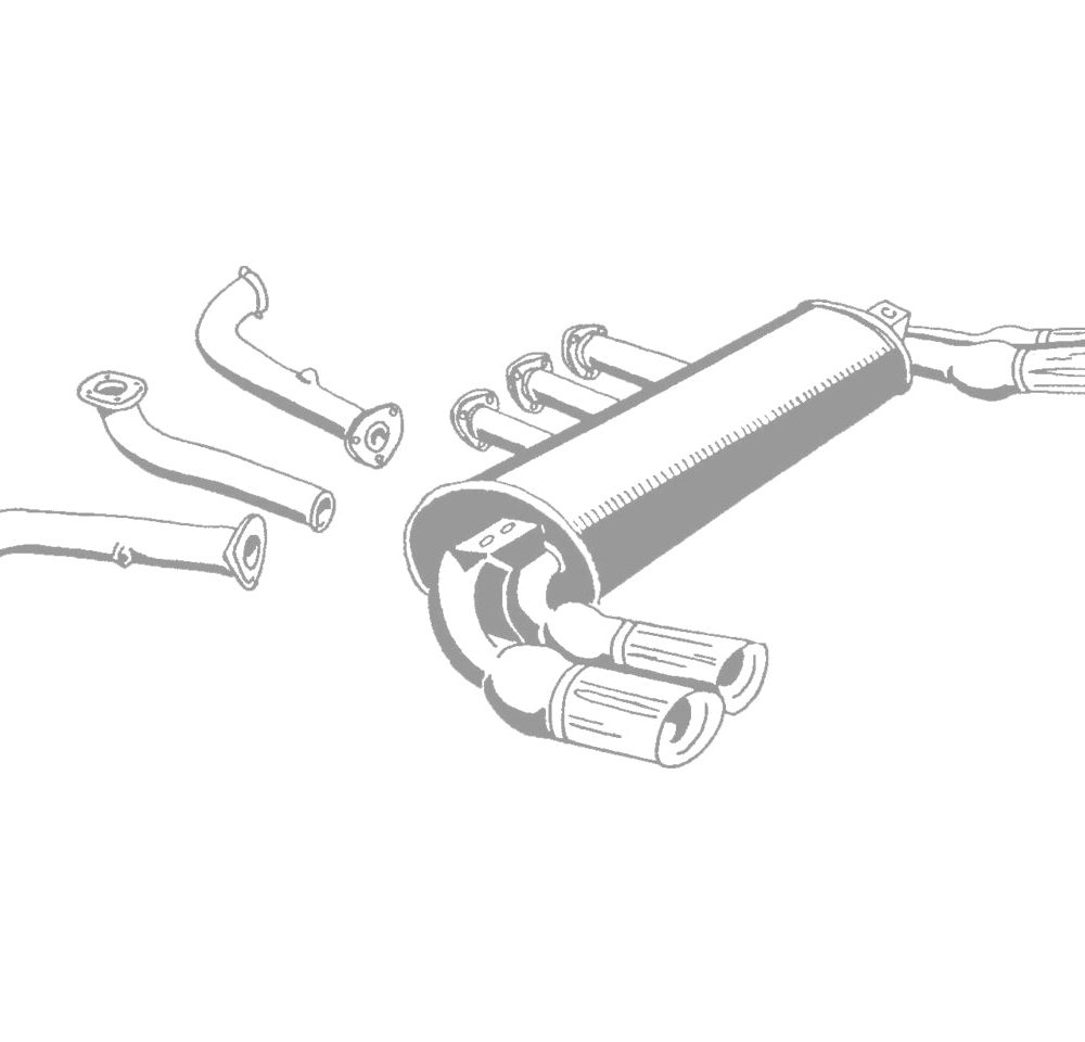 QuickSilver Sport Exhaust for the Ferrari 288 GTO Stainless Steel