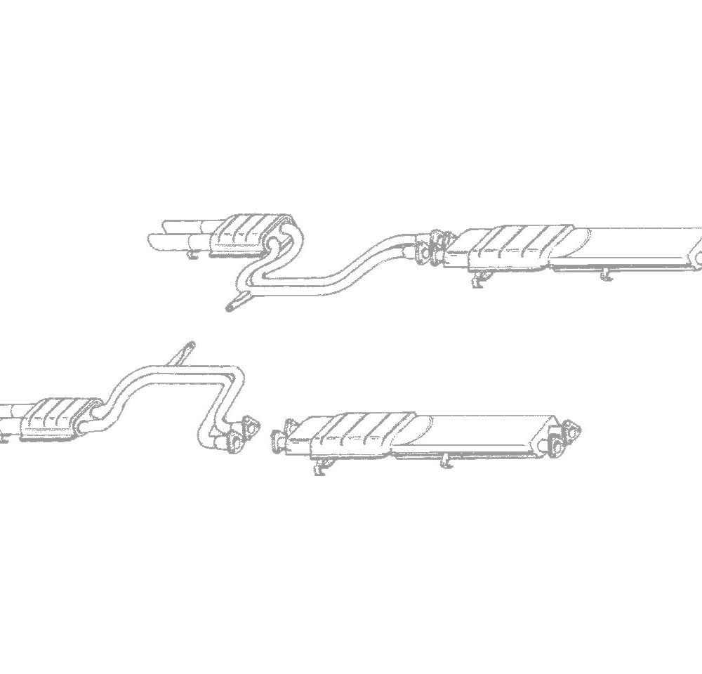 QuickSilver Stainless Steel Exhaust for the Ferrari 365 GTB 4 Daytona S2 (USA Spec)