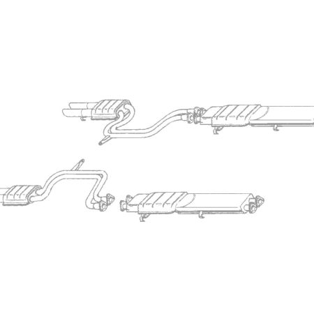 QuickSilver Stainless Steel Exhaust for Ferrari 365 GTB 4 Daytona S2 USA-Spec