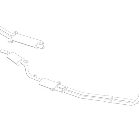 QuickSilver Stainless Steel Exhaust for Maserati Mistral 3700