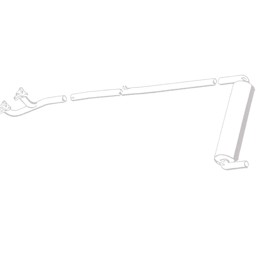 QuickSilver W198 Stainless Steel Exhaust for the Mercedes 300 SL Coupe Roadster (W198)