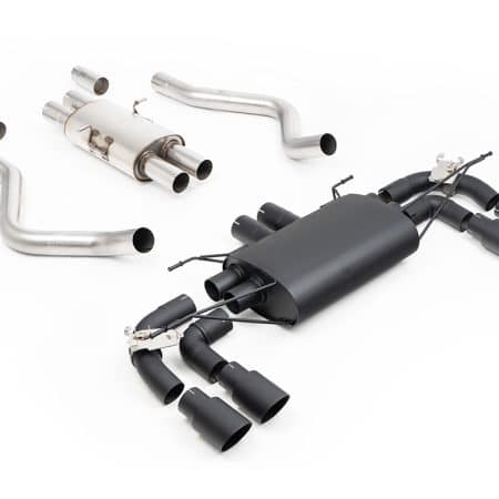 Milltek Black Coated SE Valved & Resonated Catback Exhaust System w/ Cerakote Black Tips for L663 Land Rover Defender V8 90 [SSXLR255]