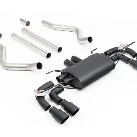 Milltek Black Coated SE Valved & Non-Resonated Catback Exhaust System w/ Cerakote Black Tips for L663 Land Rover Defender V8 90 [SSXLR256]