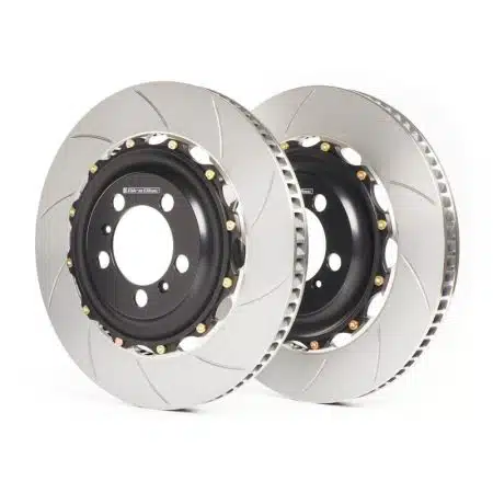 GiroDisc 2021+ Lamborghini Huracan STO (w/Carbon Ceramic Brakes) Front Slotted Rotors