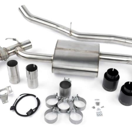 Dinan Valved Axle-Back Exhaust with Black Tips for F48 / F39 BMW X1 / X2 xDrive28i and F54 / F60 MINI Clubman / Countryman JCW