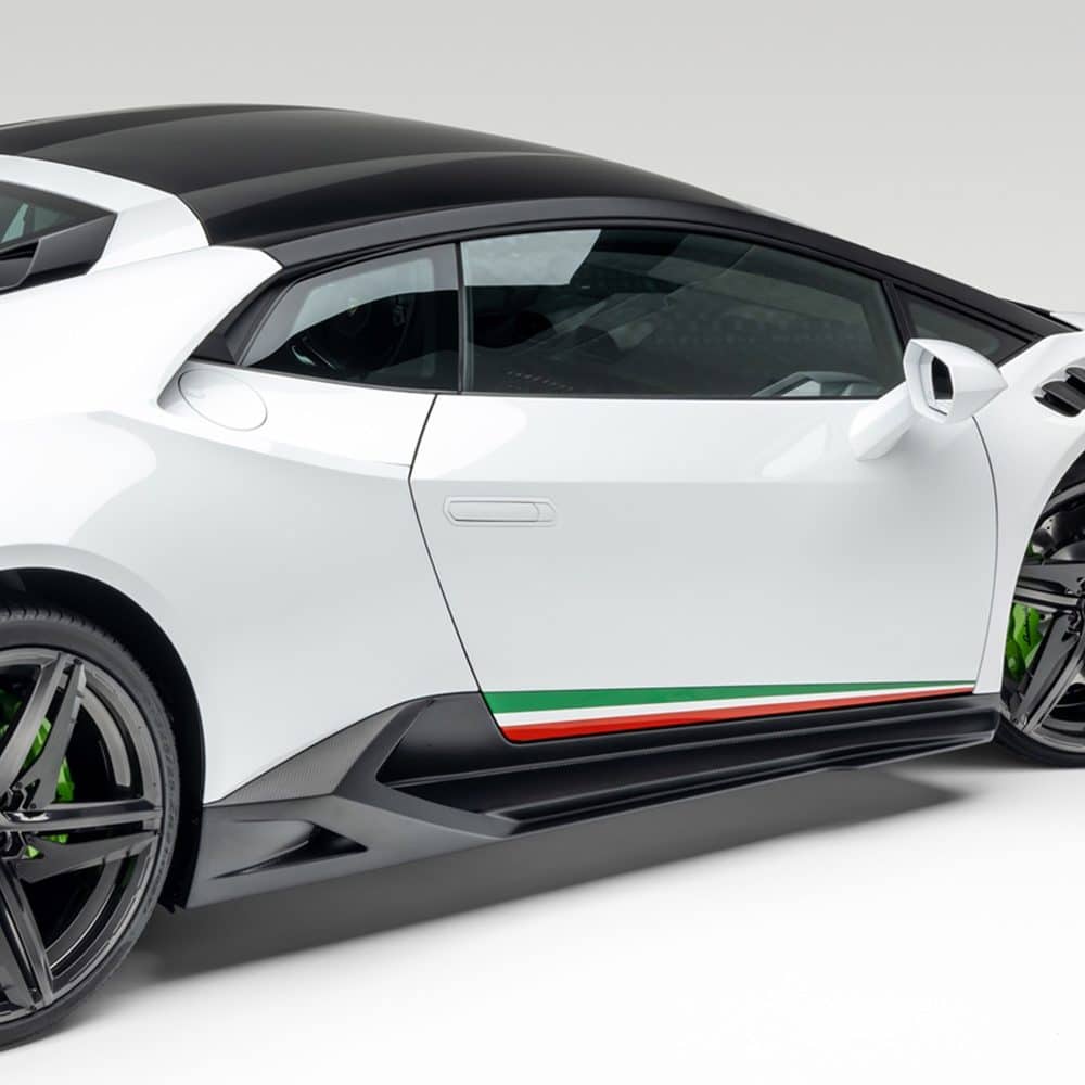 Vorsteiner Monza Edizione Glossy Carbon Fiber Side Blades for Lamborghini Huracan EVO