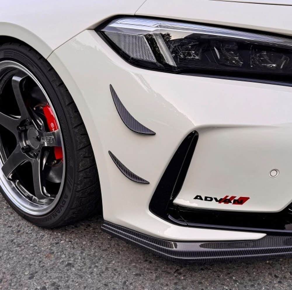 Kansai Service Front Canard for FL5 Honda Civic Type R