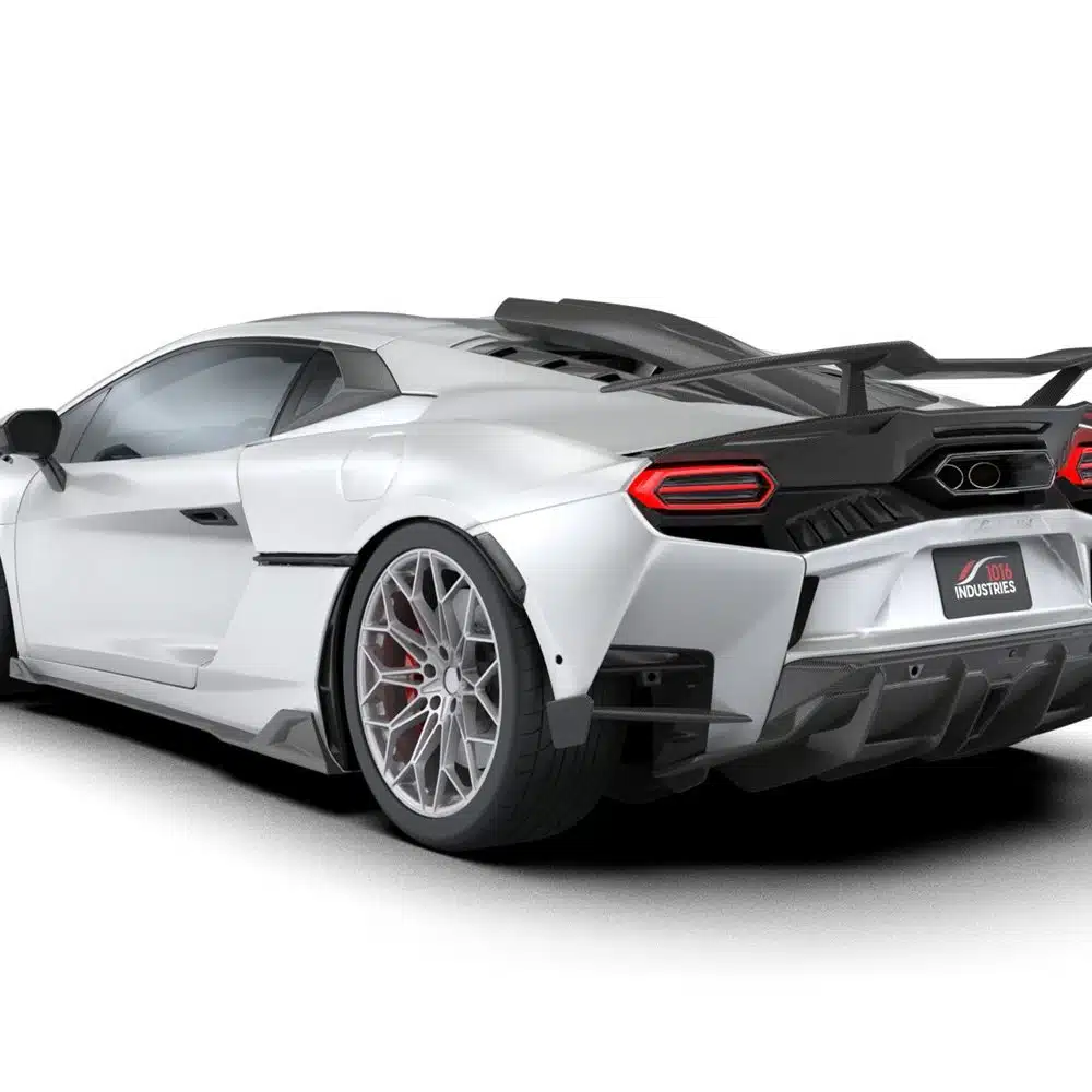 1016 Industries Lamborghini Temerario - Rear Corner View with Fixed Spoiler