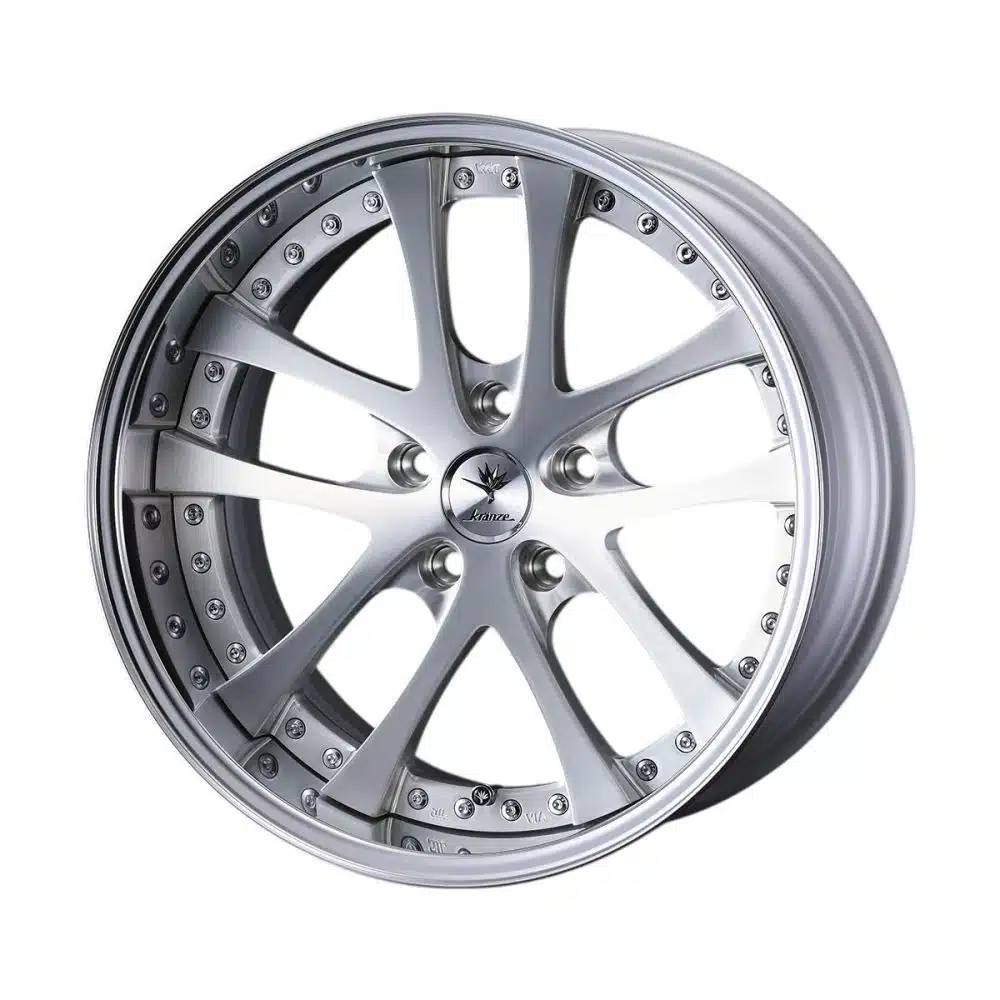 Weds Kranze LXZ FORGED Wheel in 3D Brushed with Face 1 - Front Side View of Wheel