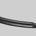 Moshammer Front Spoiler shown unpainted as a product view for the 997.2 Carrera