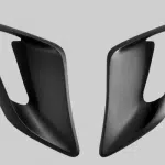 Moshammer Ram Air Scoops in satin finish, product view for the 997 Turbo