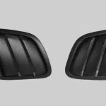 Moshammer Fender Louver Slats fitted to the front fender of a 997 Porsche 911