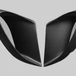 Moshammer Ram Air Scoops in satin finish, product view for the 991 Turbo