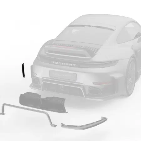 TECHART Carbon Rear Air Vent for 992.2 Porsche 911 Turbo / Turbo S