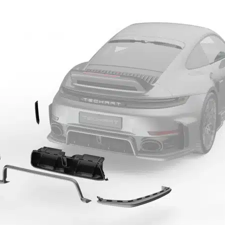 TECHART Rear Diffuser for 992.2 Porsche 911 Turbo / Turbo S