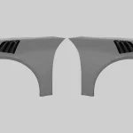Moshammer RS Front Fenders for the Porsche 991 shown unpainted