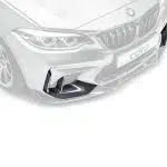 ADRO F87 M2 Carbon Air Ducts fitted to a BMW M2 Competition front bumper