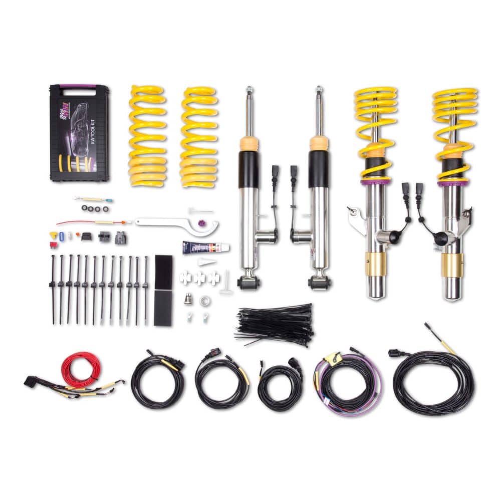 KW ECU Coilover Kit for F30 on the F30 BMW 3 Series and 4 Series