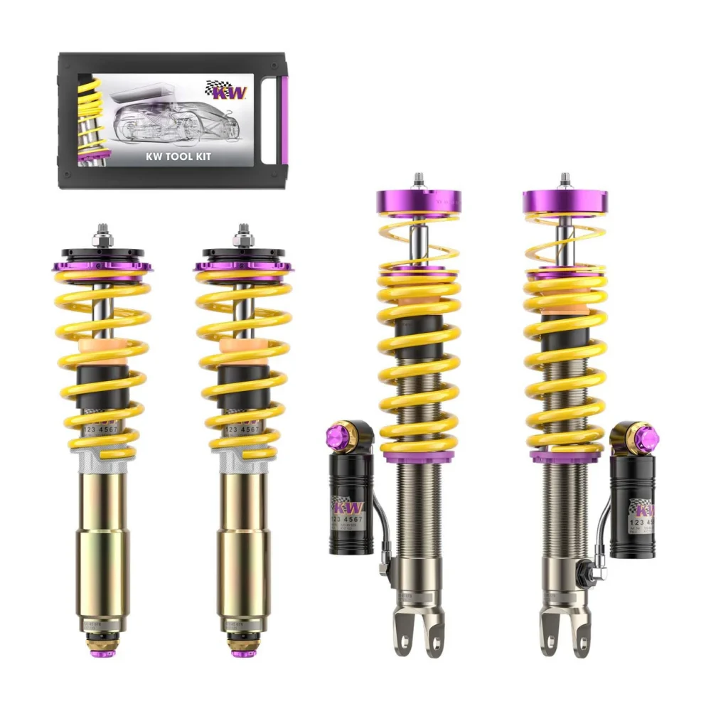 KW Coilover Kit Bundle for 992 on the 992 Porsche 911 Turbo / Turbo S