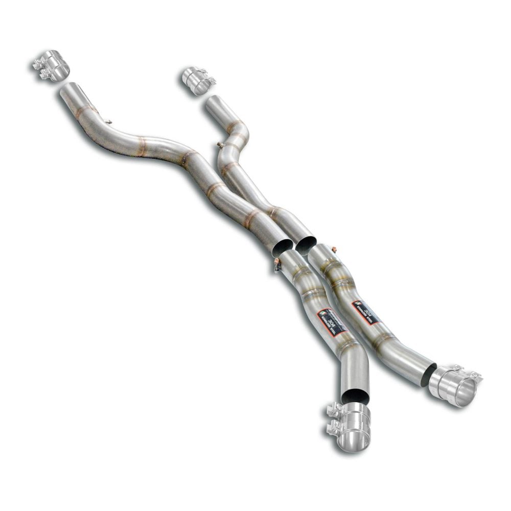 Supersprint Twin Pipe Resonator Delete on the G87 BMW M2