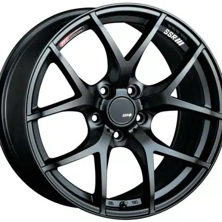 SSR GTV03 18×8.5 5×114.3 +40mm Offset Flat Black Wheel