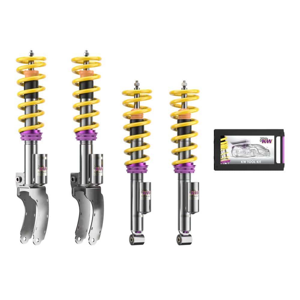 KW Leveling Coilover Kit for Audi on the Audi Q7 and Porsche Cayenne