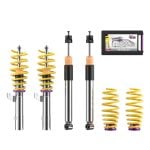 KW Coilover Kit Bundle for Audi on the Audi A3 and Volkswagen Golf GTI