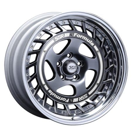 SSR Formula Aero Spoke 19×10 5×120 +24mm Offset NR Blue Gunmetal Wheel