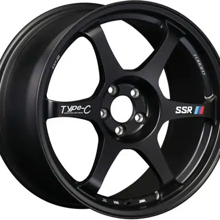 SSR Type-C Forged 18×9.5 5×114.3 +38mm Offset Sprint Black Wheel