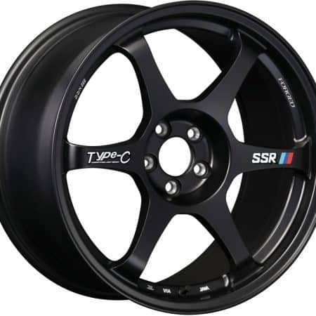 SSR Type-C Forged 17×9 5×100 +38mm Offset Sprint Black Wheel