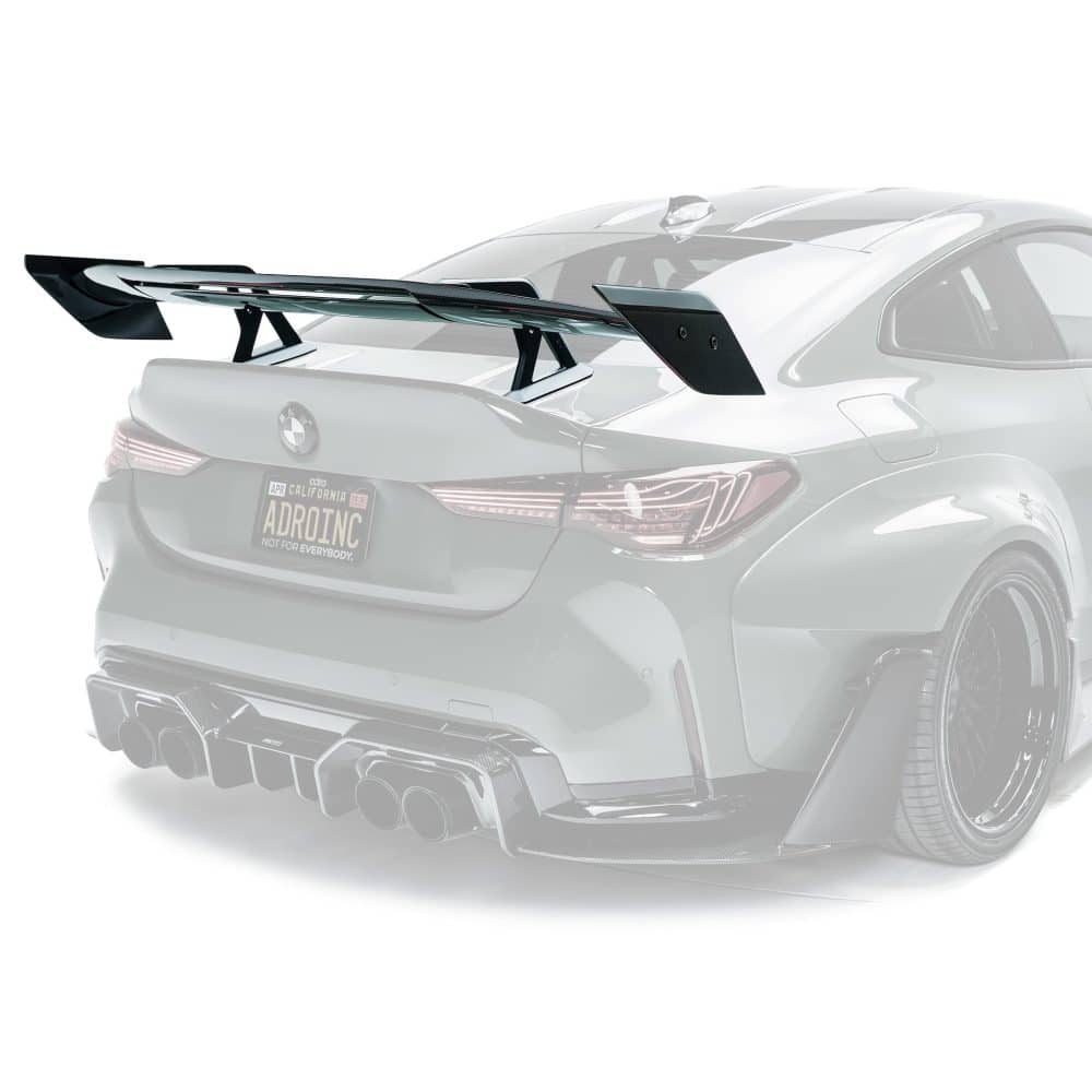ADRO G82 M4 AT-R3 Swan Neck Wing V2 fitted to a BMW M4 trunk lid