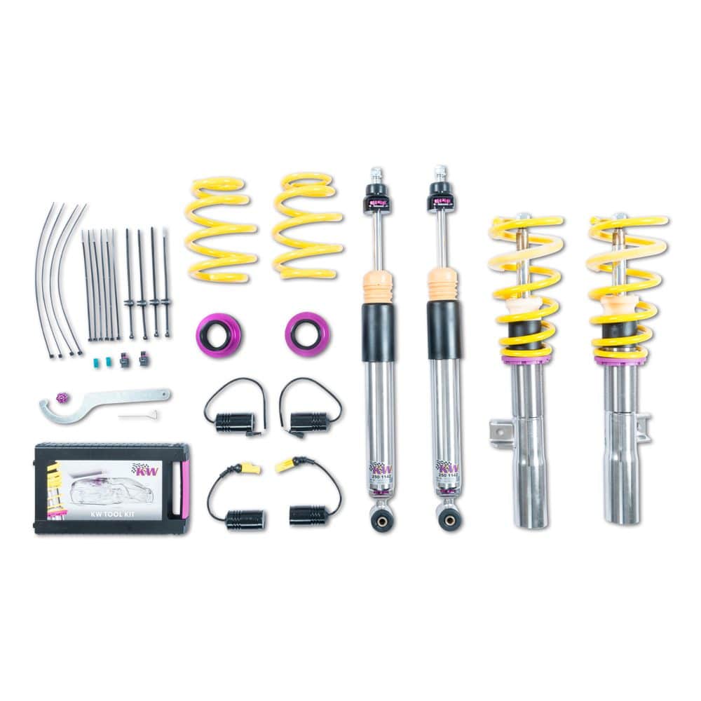 KW Coilover Kit Bundle for Mercedes on the Mercedes CLA-Class