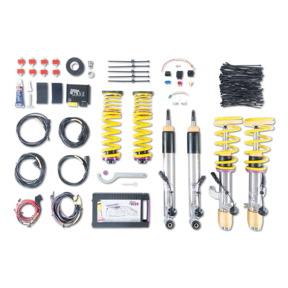 KW ECU Coilover Kit for F87 on the F87 BMW M2