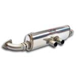 Supersprint Cup Rear Muffler for 991.1 Porsche 911 Carrera, Carrera S and GTS, with connecting pipes