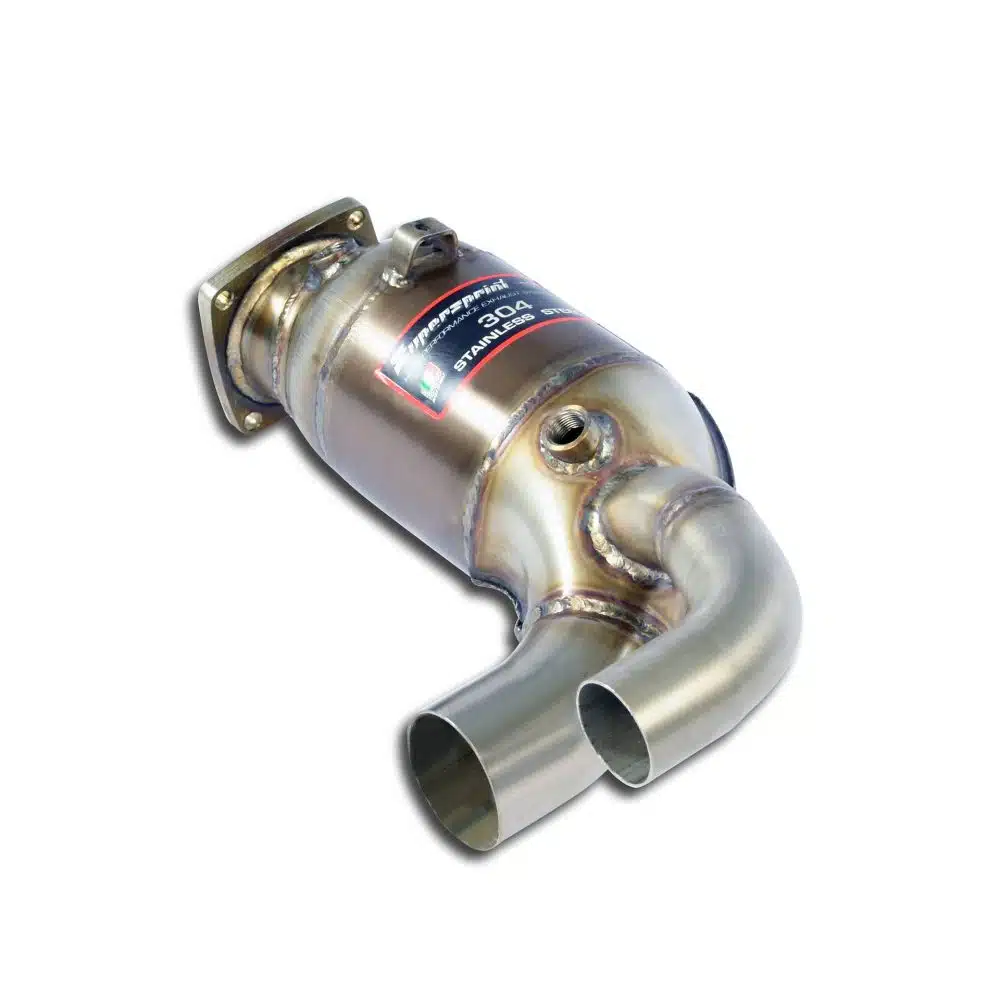 Supersprint Right Front Pipe with Sport Cats for 991.2 Porsche 911 Carrera, Carrera S, GTS and Targa