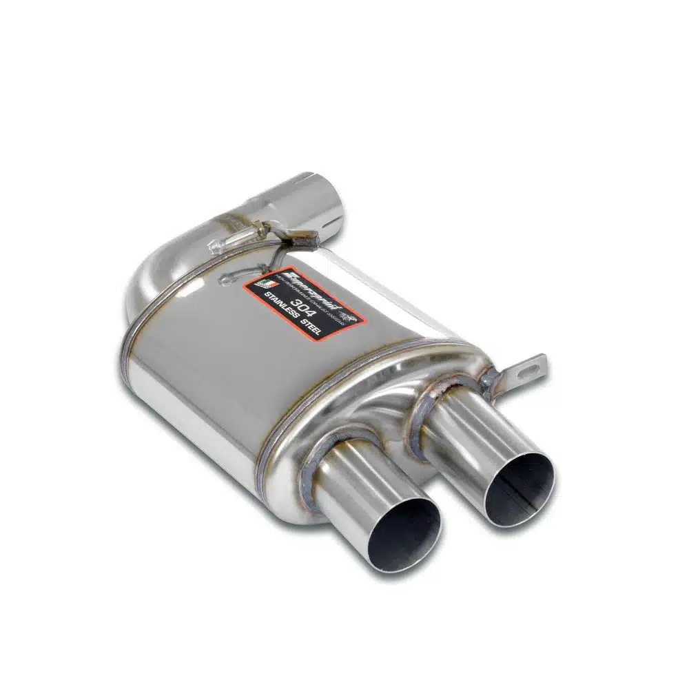 Supersprint Race Rear Mufflers for F87 BMW M2 Competition and M2 CS, left muffler 048934