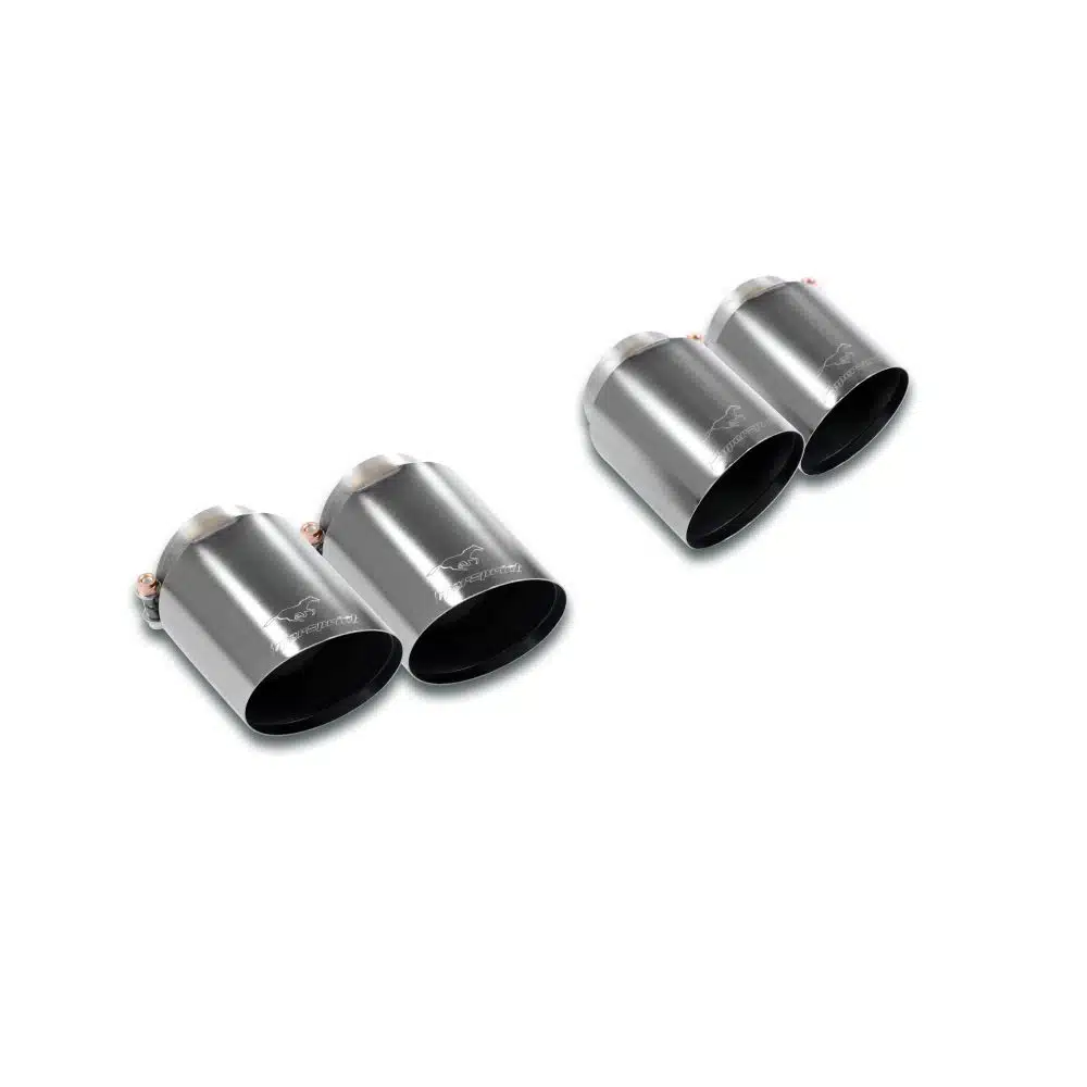 Supersprint 4x100mm Race Exhaust Tips in Race Gun Metal Grey for BMW M5, M8, X5 M, X6 M and M60i